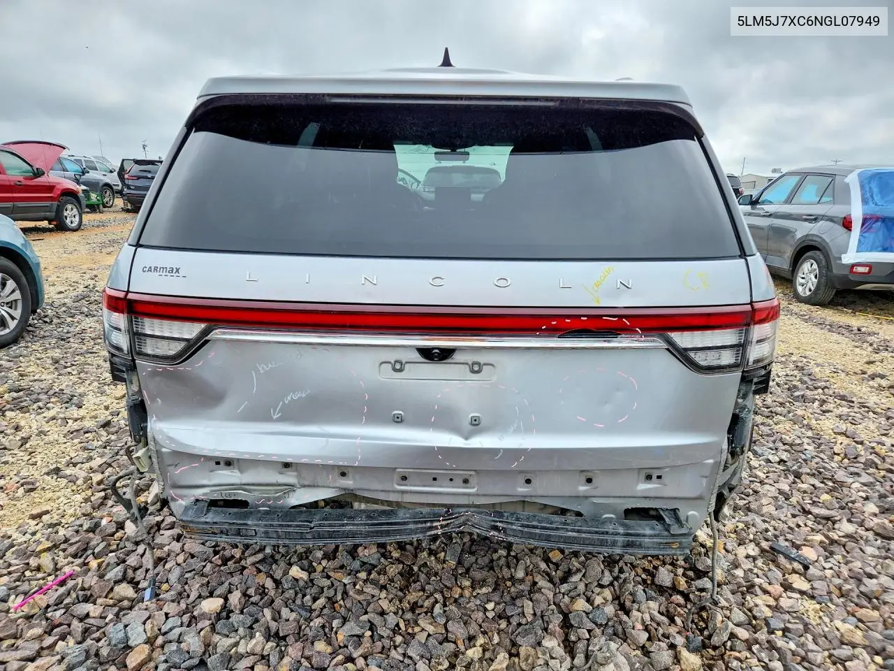 2022 Lincoln Aviator Reserve VIN: 5LM5J7XC6NGL07949 Lot: 55063756