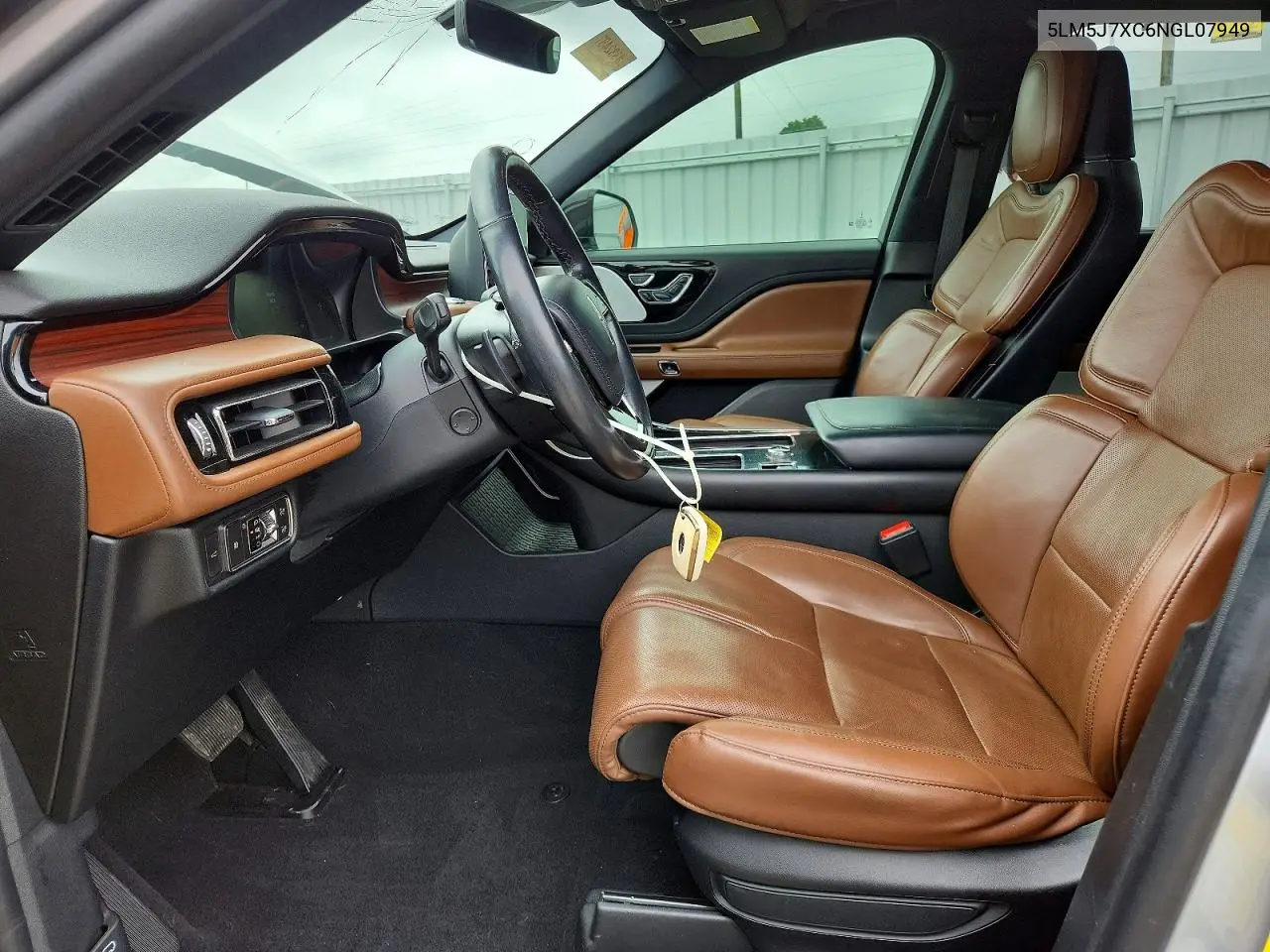 2022 Lincoln Aviator Reserve VIN: 5LM5J7XC6NGL07949 Lot: 55063756
