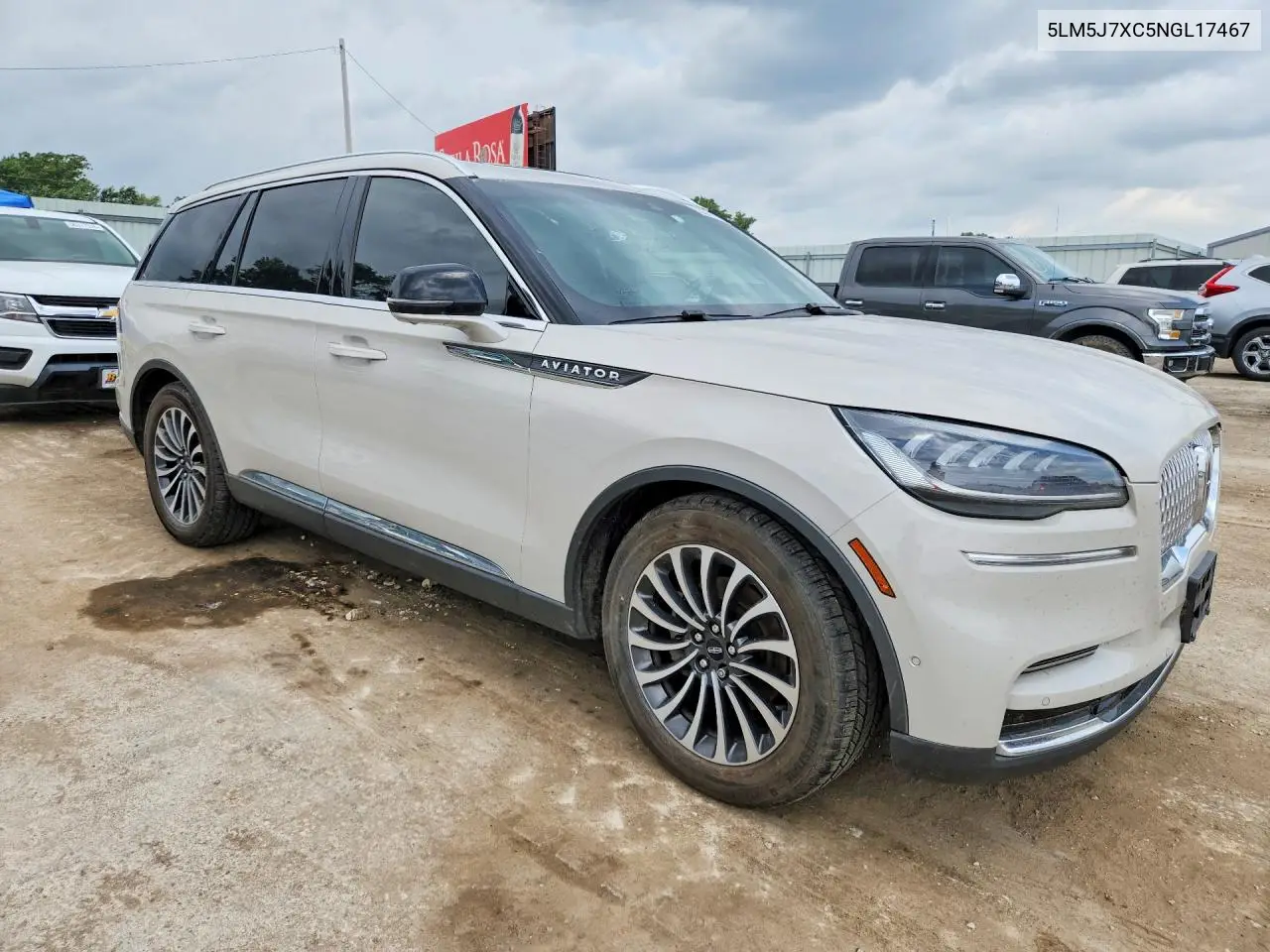 2022 Lincoln Aviator Reserve VIN: 5LM5J7XC5NGL17467 Lot: 55227176