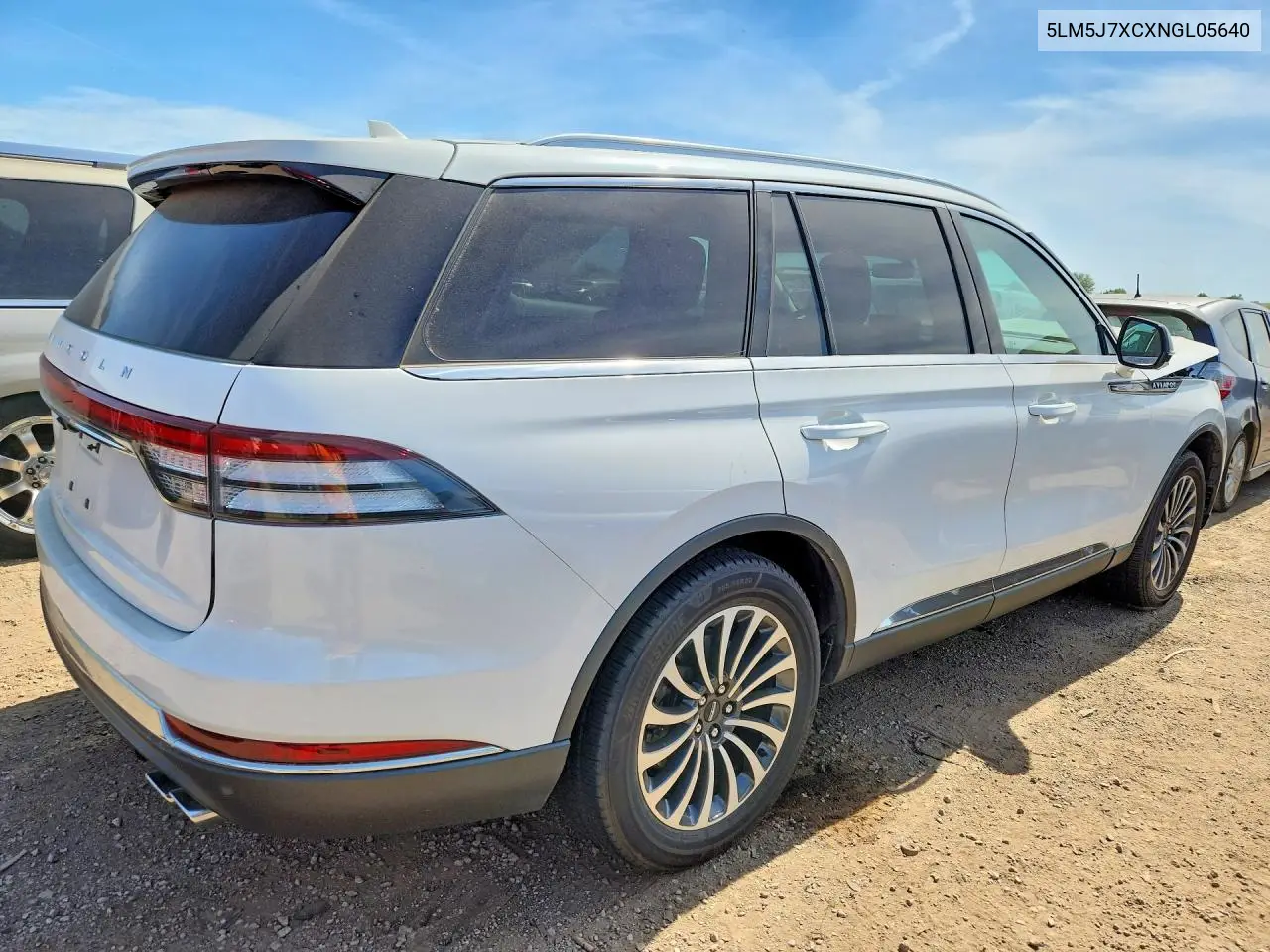 2022 Lincoln Aviator Reserve VIN: 5LM5J7XCXNGL05640 Lot: 55626206