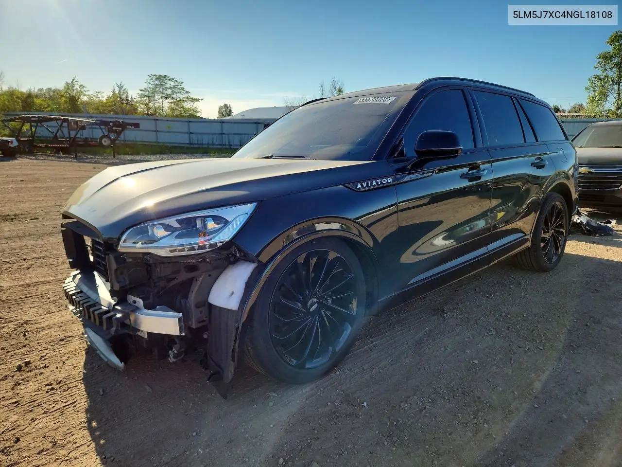 2022 Lincoln Aviator Reserve VIN: 5LM5J7XC4NGL18108 Lot: 55672326