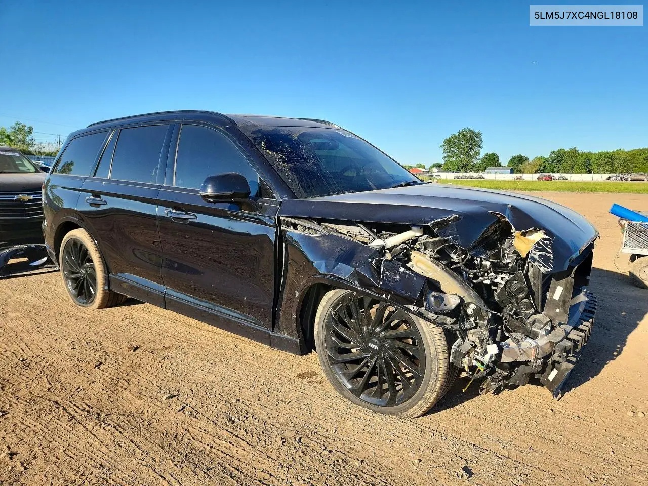 2022 Lincoln Aviator Reserve VIN: 5LM5J7XC4NGL18108 Lot: 55672326
