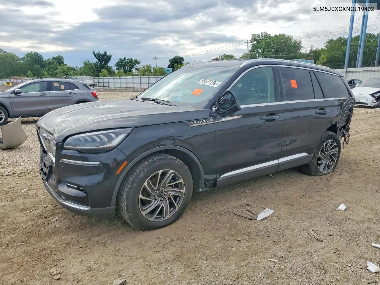 2022 Lincoln Aviator VIN: 5LM5J0XCXNGL19402 Lot: 55677106