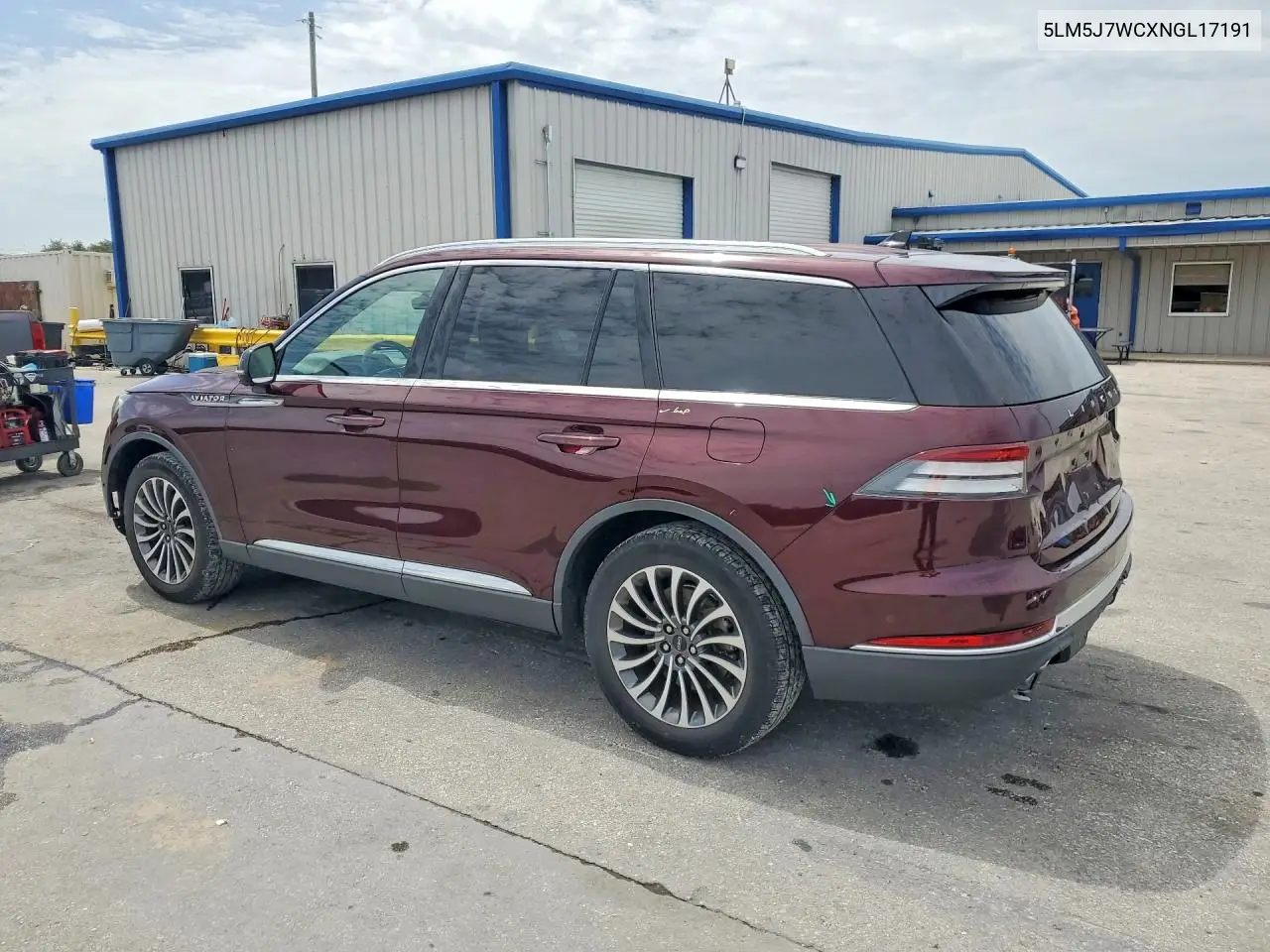 2022 Lincoln Aviator Reserve VIN: 5LM5J7WCXNGL17191 Lot: 61032366