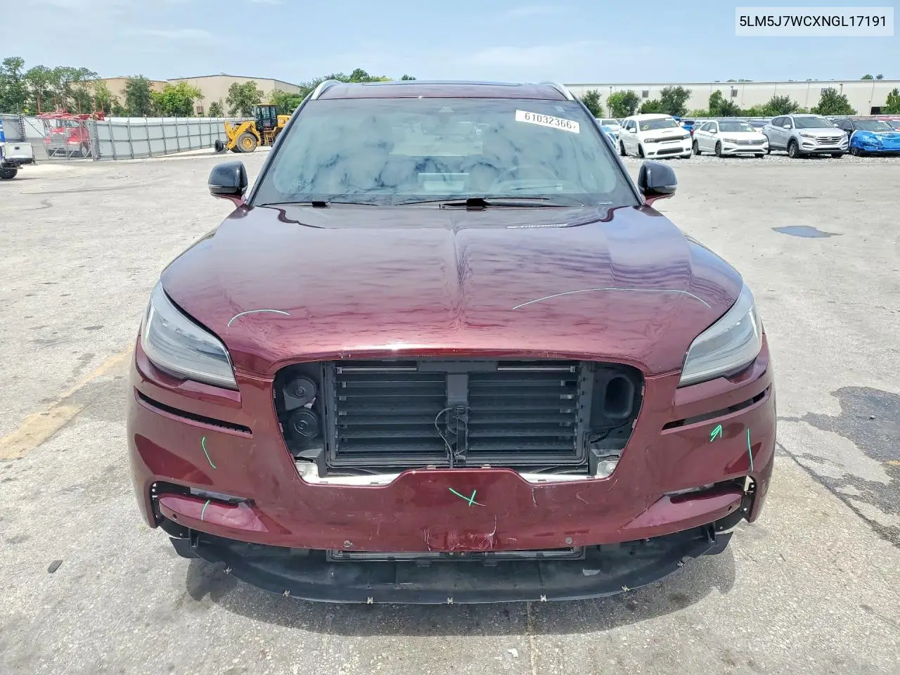 2022 Lincoln Aviator Reserve VIN: 5LM5J7WCXNGL17191 Lot: 61032366