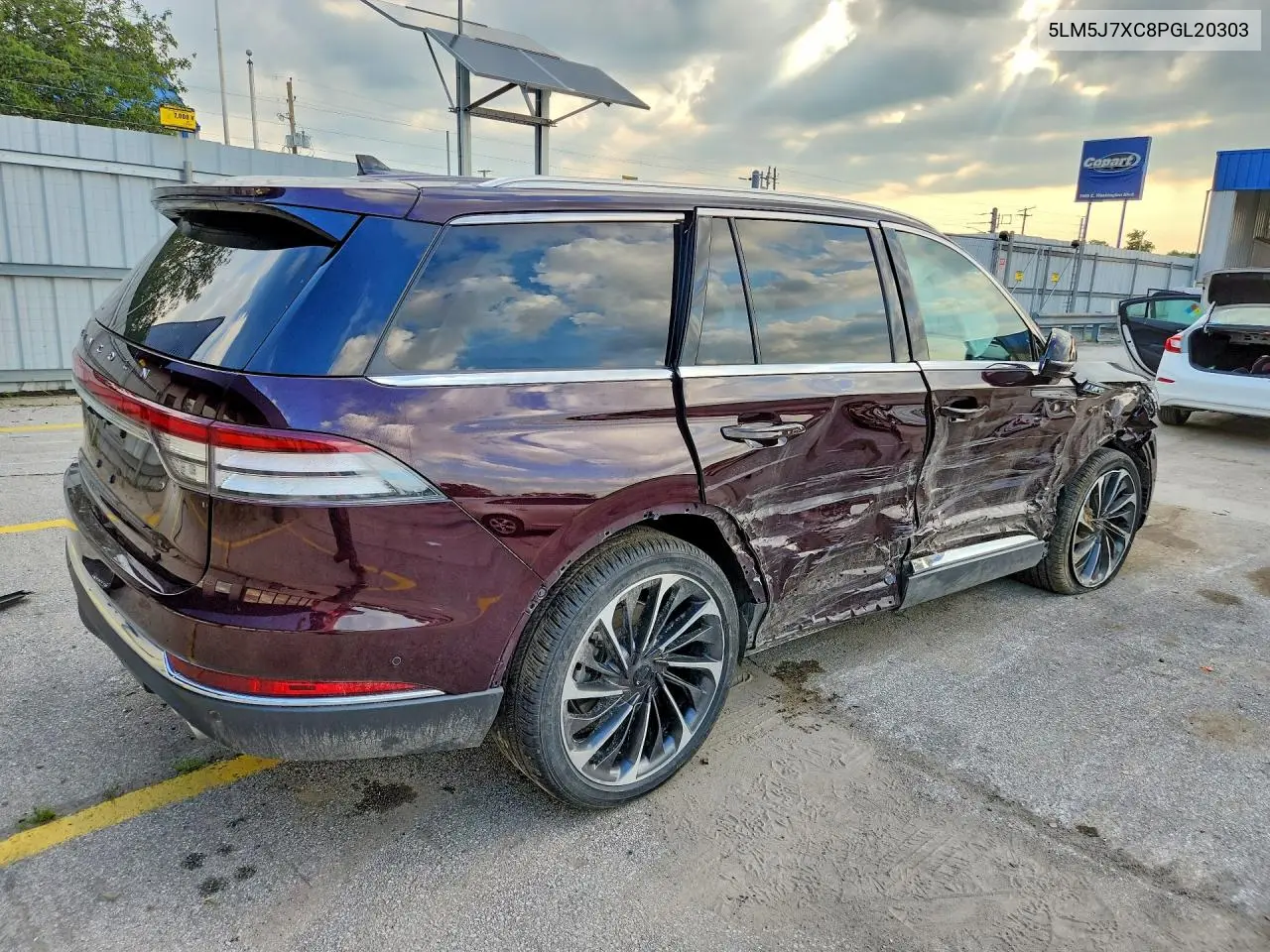 2023 Lincoln Aviator Reserve VIN: 5LM5J7XC8PGL20303 Lot: 59982726