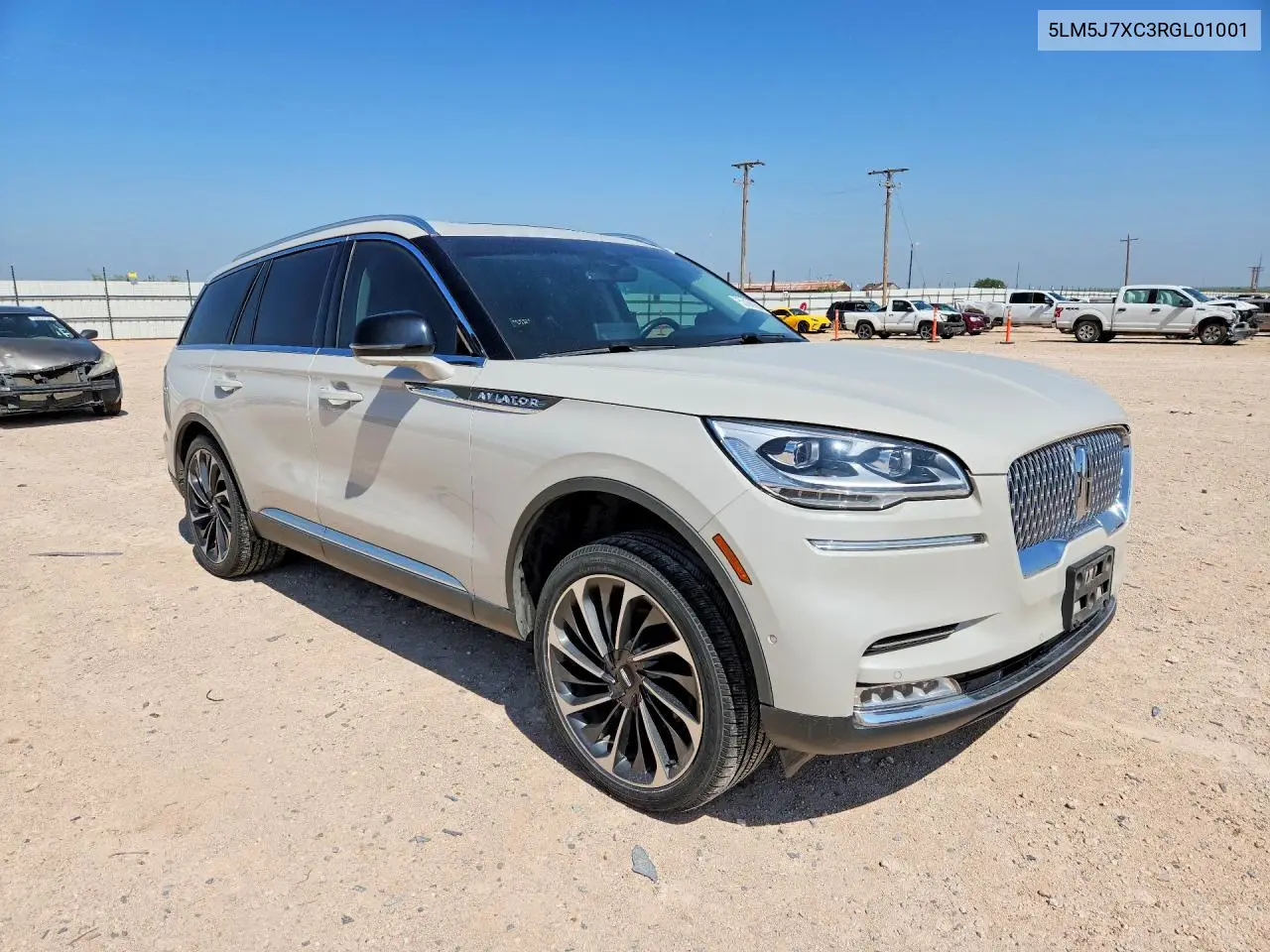 2024 Lincoln Aviator Reserve VIN: 5LM5J7XC3RGL01001 Lot: 55160266