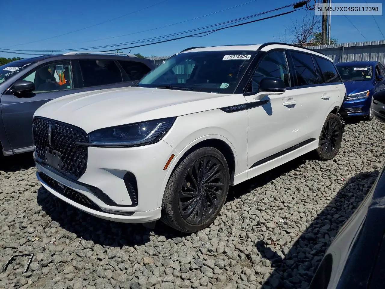 2025 Lincoln Aviator Reserve VIN: 5LM5J7XC4SGL12398 Lot: 55928406