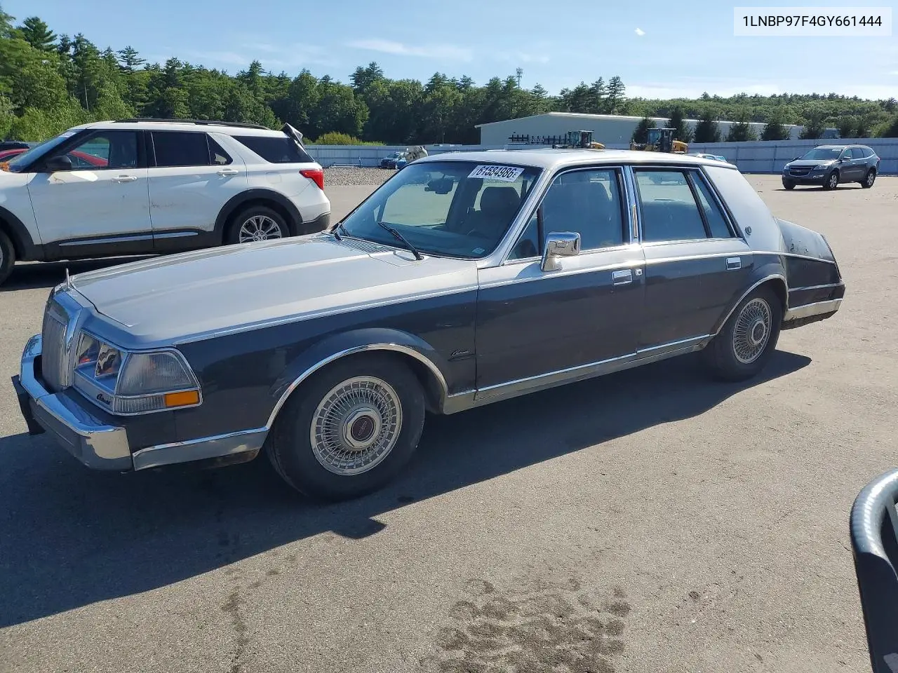 1986 Lincoln Continental VIN: 1LNBP97F4GY661444 Lot: 61584986