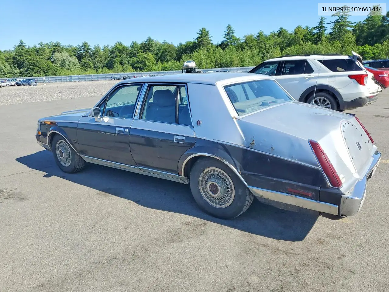 1986 Lincoln Continental VIN: 1LNBP97F4GY661444 Lot: 61584986