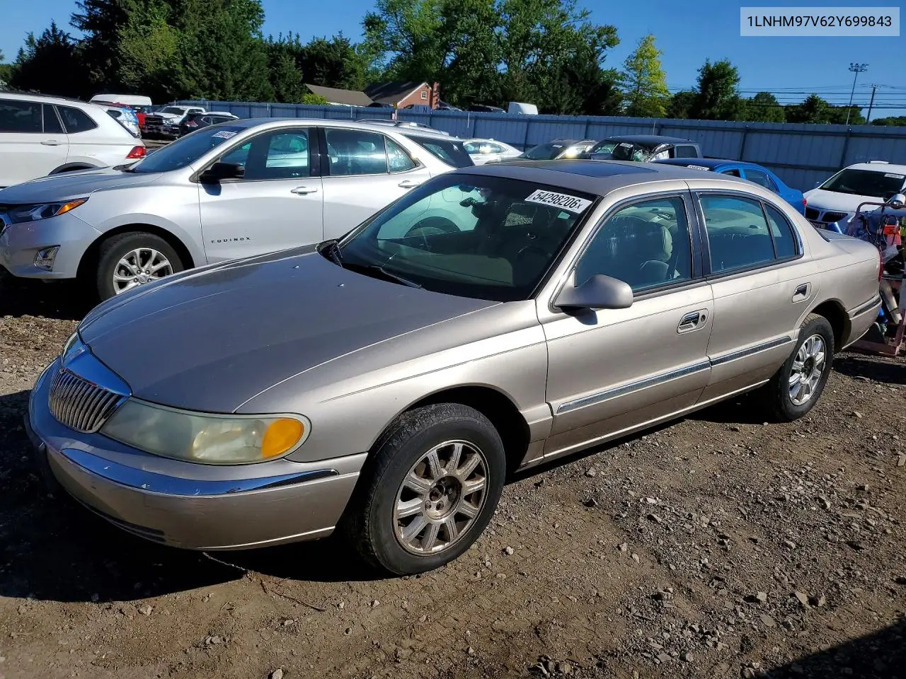 2002 Lincoln Continental VIN: 1LNHM97V62Y699843 Lot: 54298206