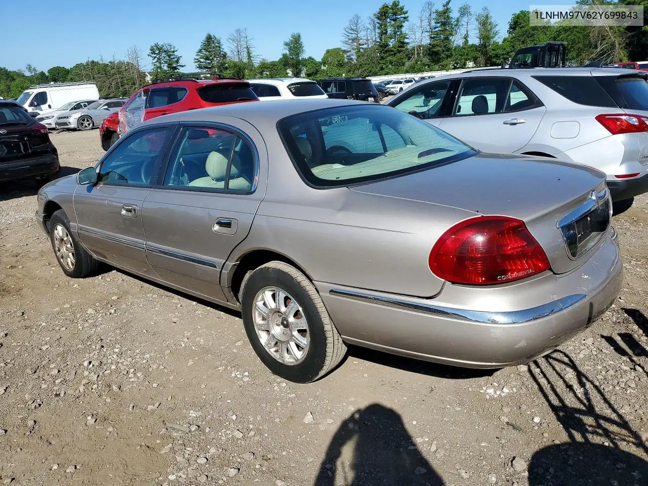 2002 Lincoln Continental VIN: 1LNHM97V62Y699843 Lot: 54298206