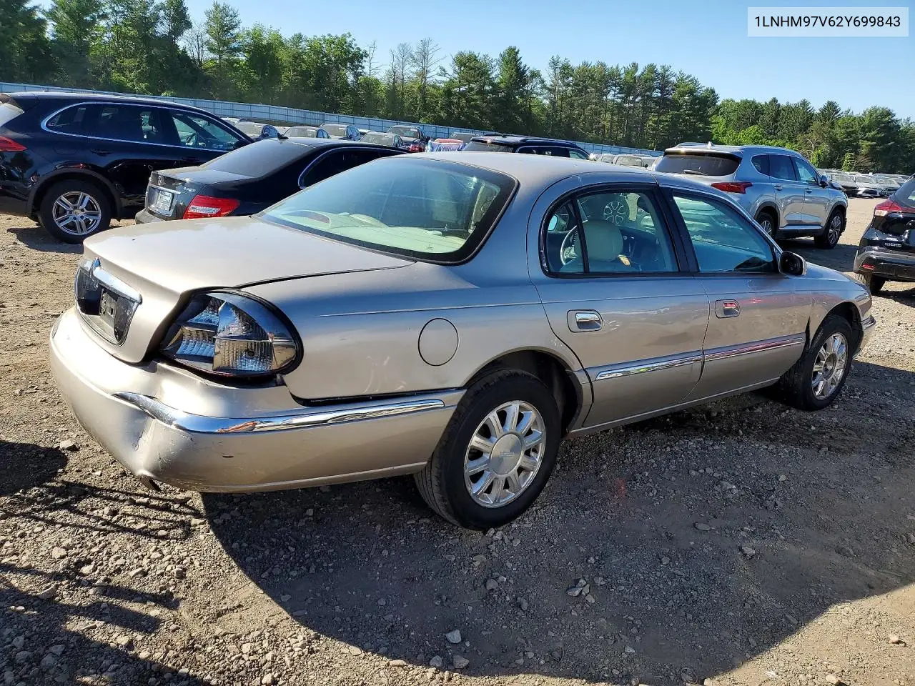 2002 Lincoln Continental VIN: 1LNHM97V62Y699843 Lot: 54298206