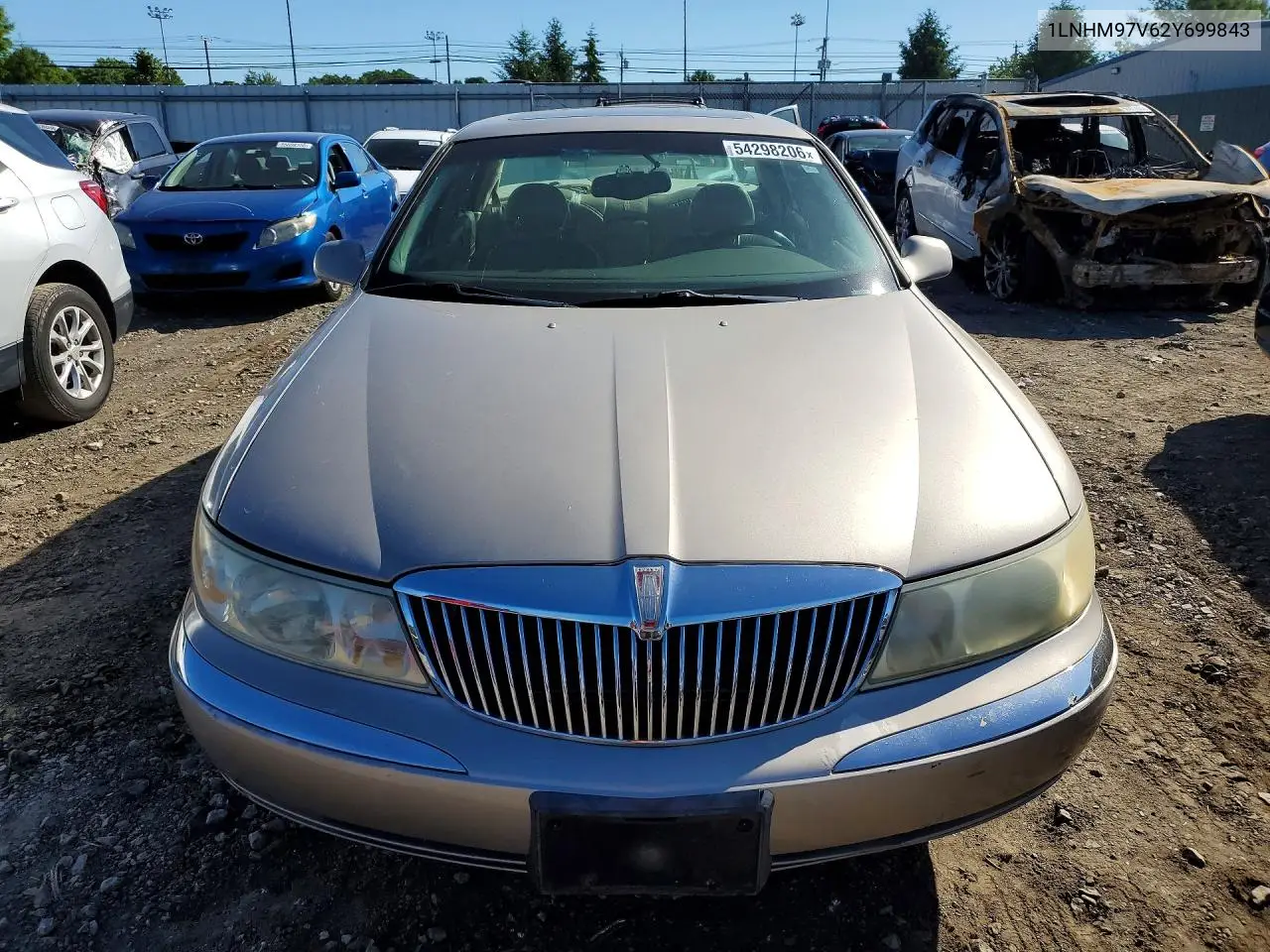 2002 Lincoln Continental VIN: 1LNHM97V62Y699843 Lot: 54298206