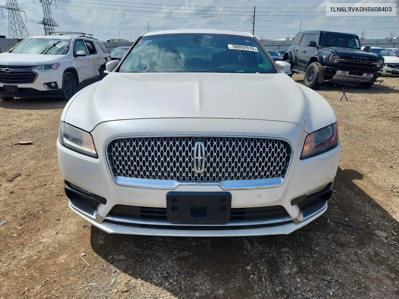 2017 Lincoln Continental Premiere VIN: 1LN6L9VK0H5608403 Lot: 50092916