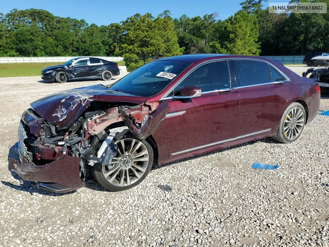 2017 Lincoln Continental Reserve VIN: 1LN6L9RP1H5618802 Lot: 55067596