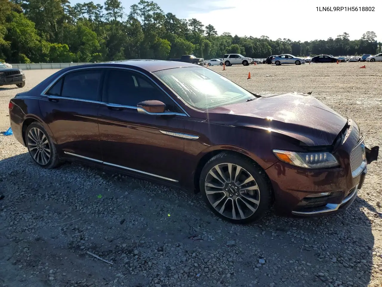 2017 Lincoln Continental Reserve VIN: 1LN6L9RP1H5618802 Lot: 55067596