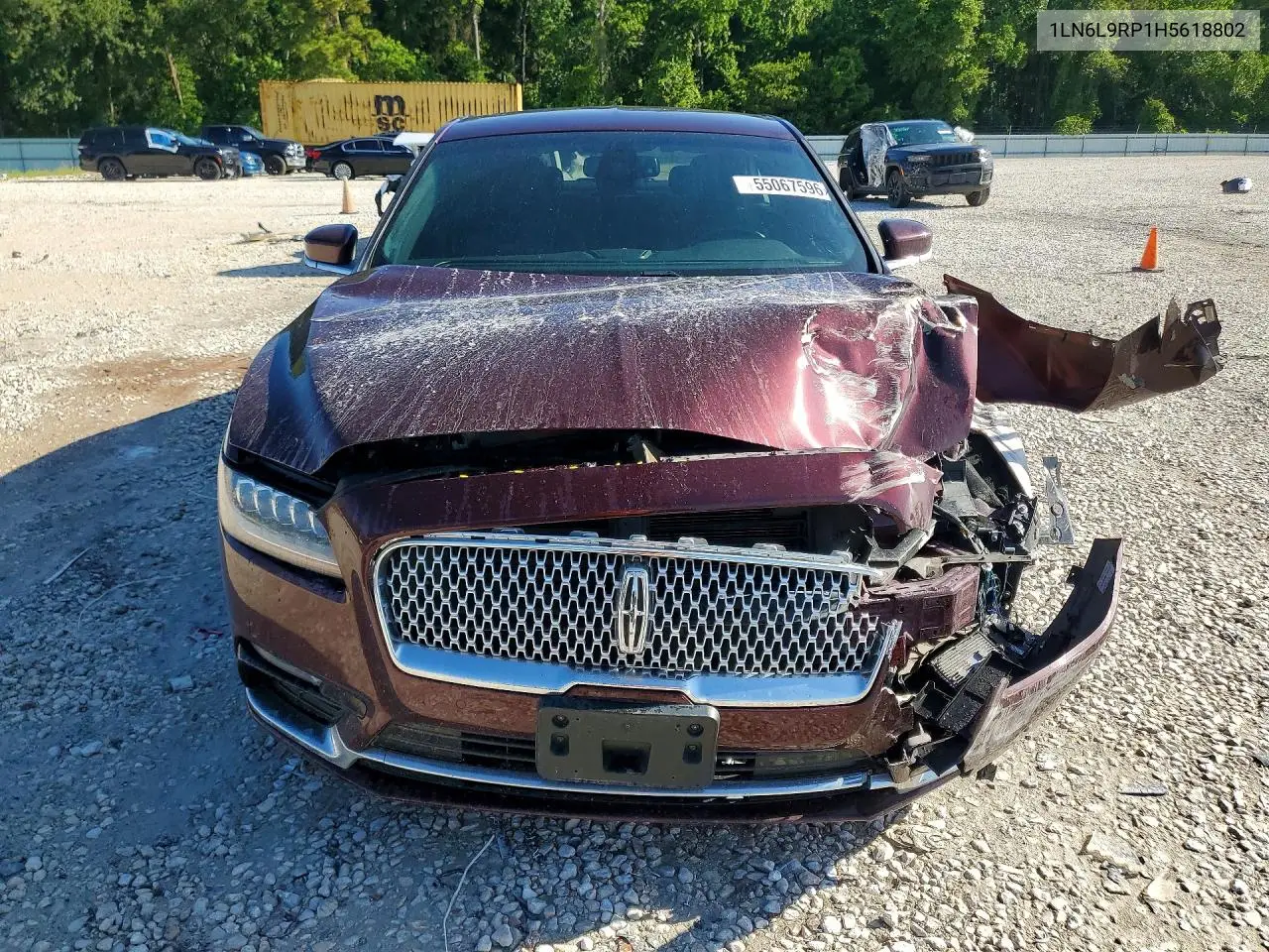 2017 Lincoln Continental Reserve VIN: 1LN6L9RP1H5618802 Lot: 55067596