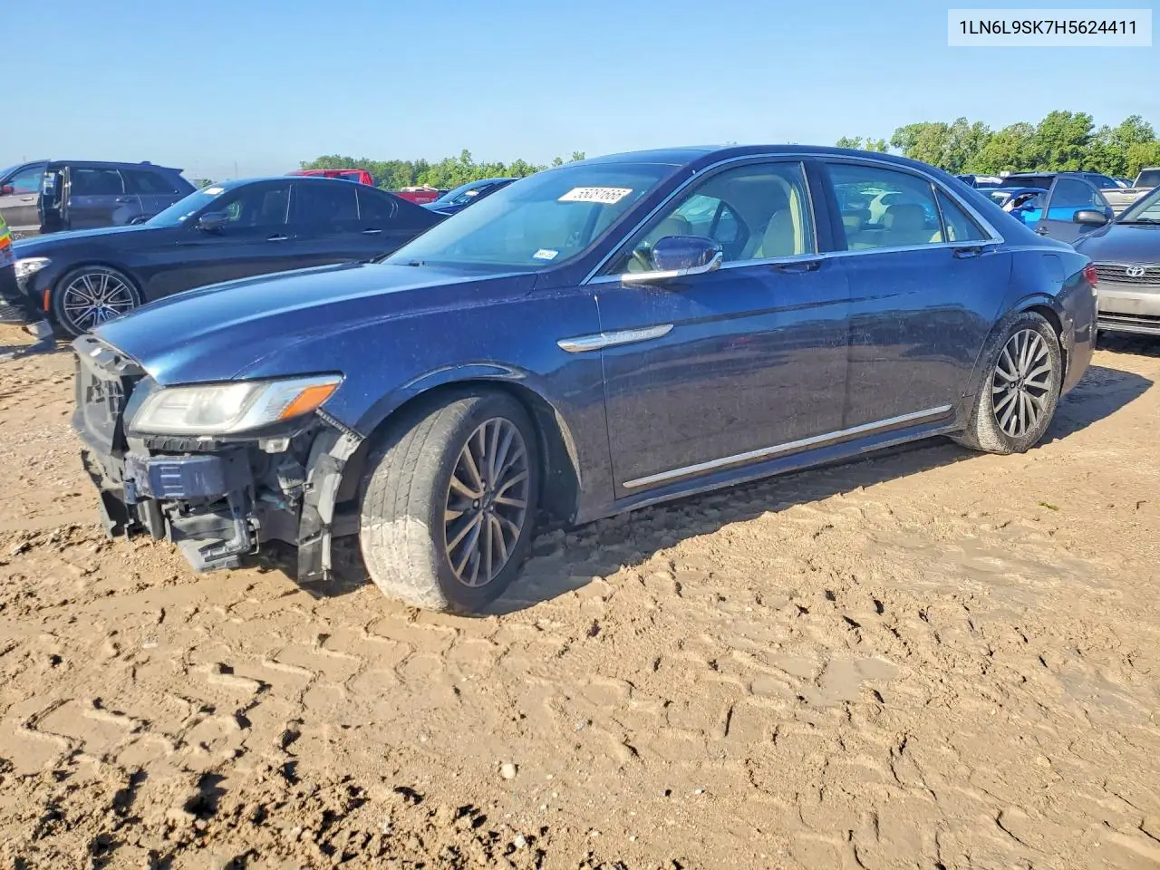 2017 Lincoln Continental Select VIN: 1LN6L9SK7H5624411 Lot: 55081666