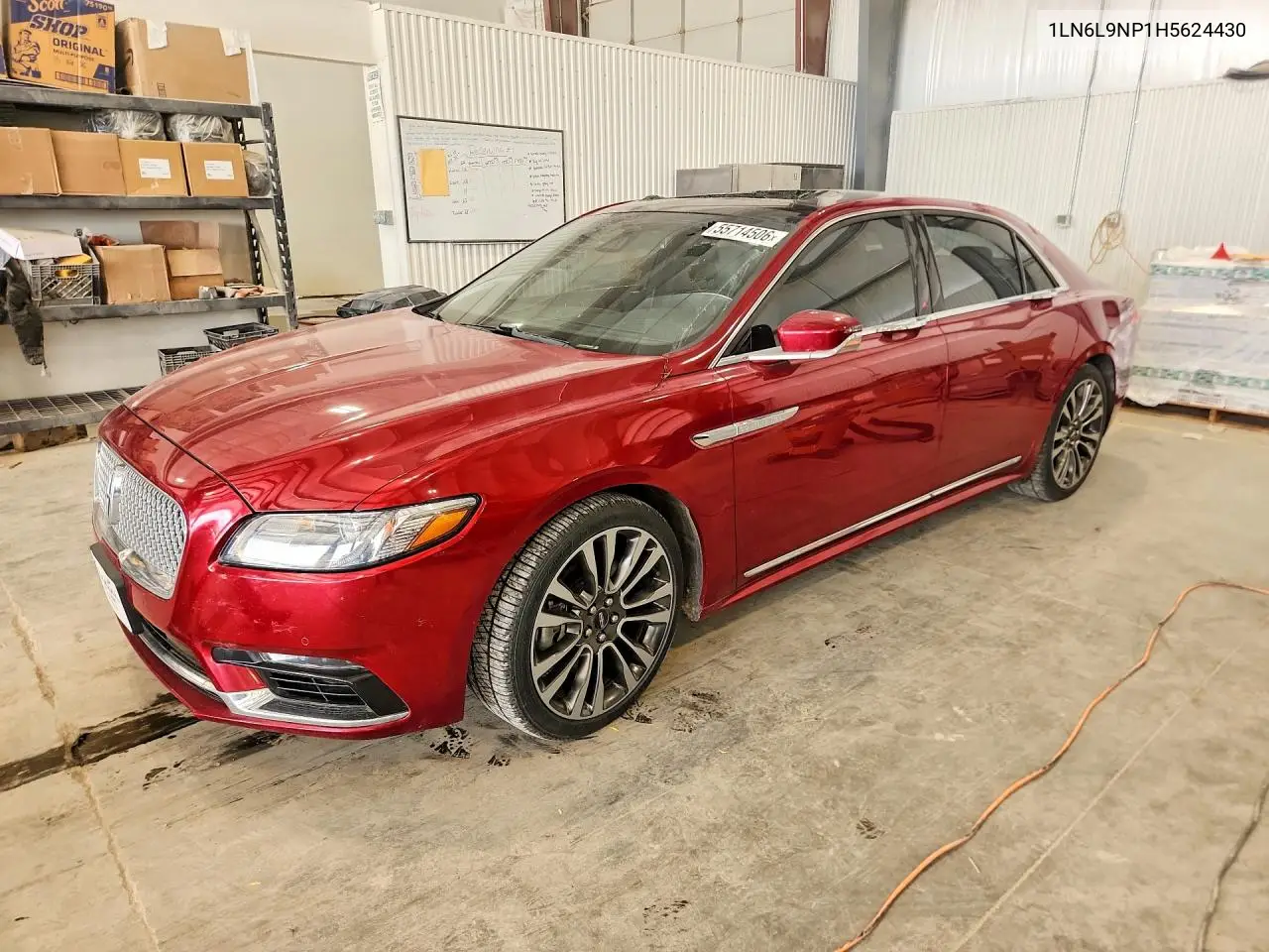 2017 Lincoln Continental Reserve VIN: 1LN6L9NP1H5624430 Lot: 55714506
