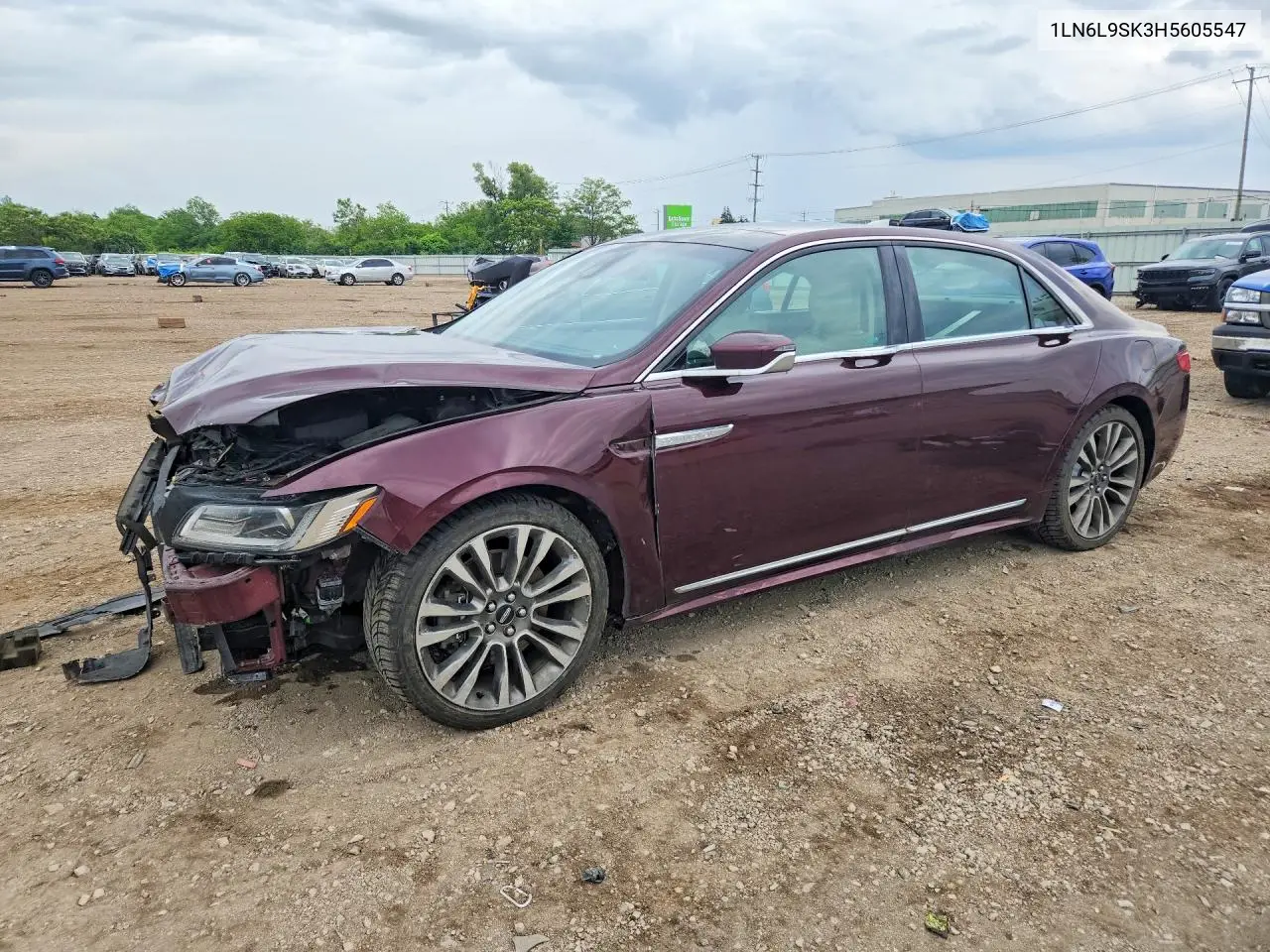 2017 Lincoln Continental Select VIN: 1LN6L9SK3H5605547 Lot: 56533516