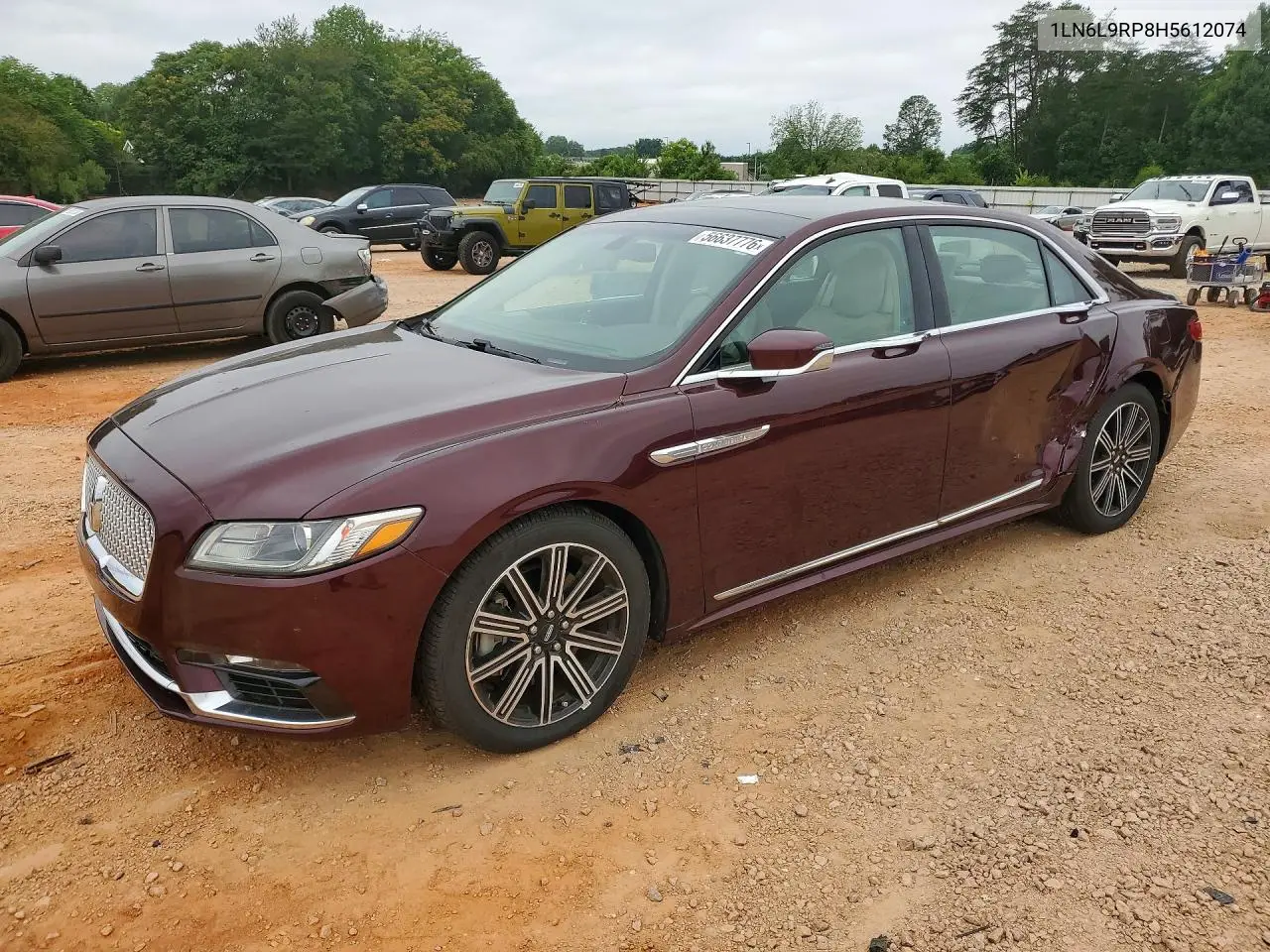 2017 Lincoln Continental Reserve VIN: 1LN6L9RP8H5612074 Lot: 56637776