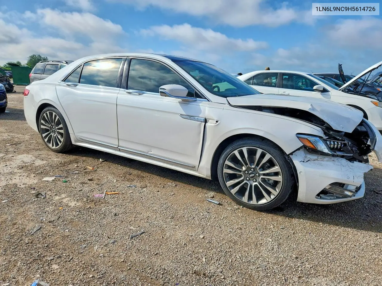 2017 Lincoln Continental Reserve VIN: 1LN6L9NC9H5614726 Lot: 56790556