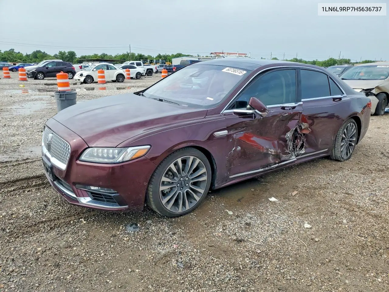 2017 Lincoln Continental Reserve VIN: 1LN6L9RP7H5636737 Lot: 60756516
