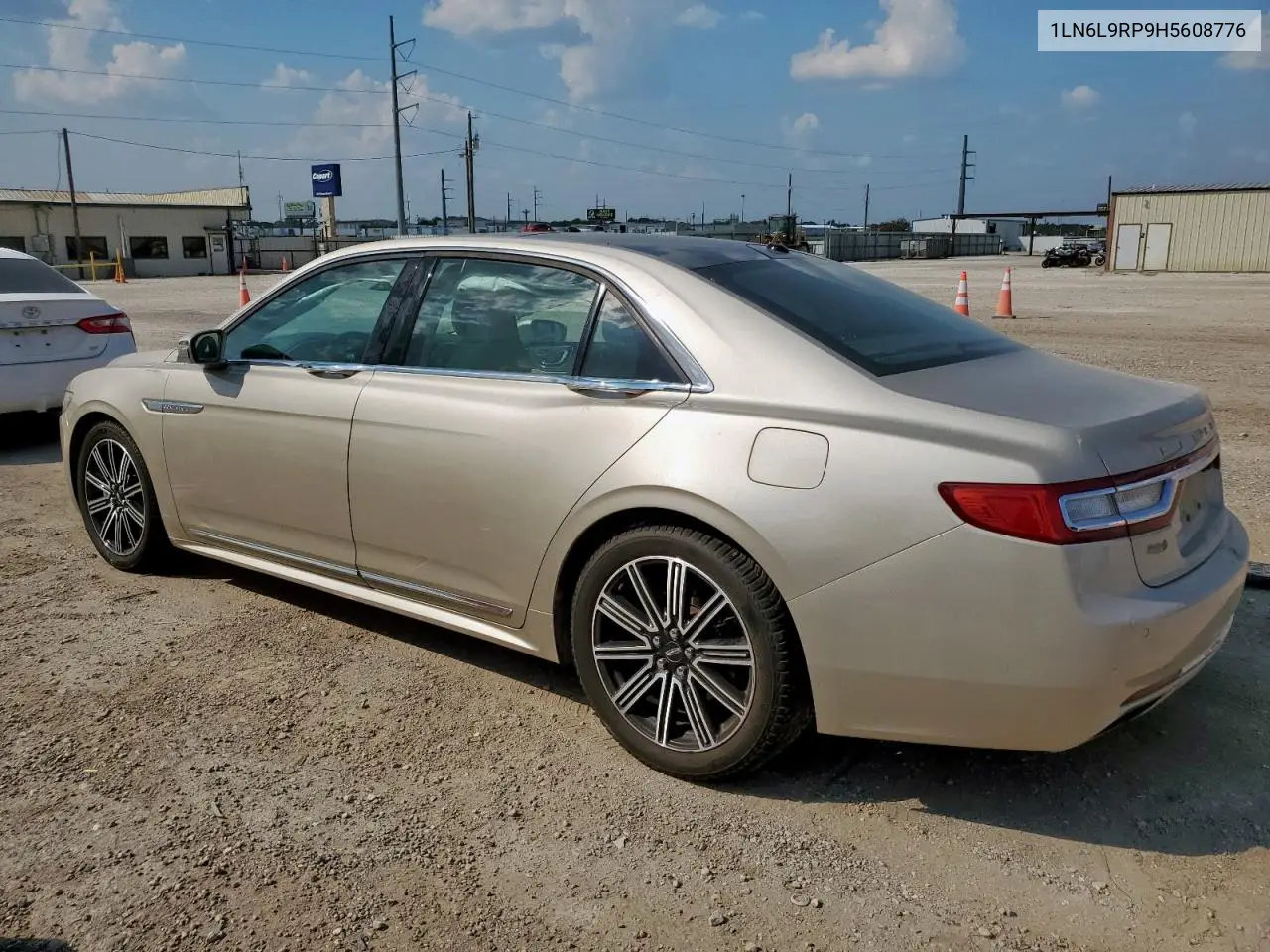 2017 Lincoln Continental Reserve VIN: 1LN6L9RP9H5608776 Lot: 80758535