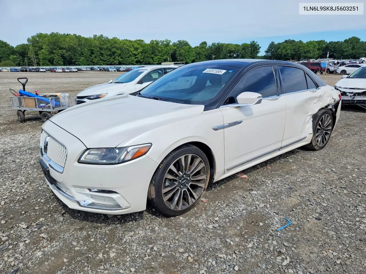2018 Lincoln Continental Select VIN: 1LN6L9SK8J5603251 Lot: 53061586