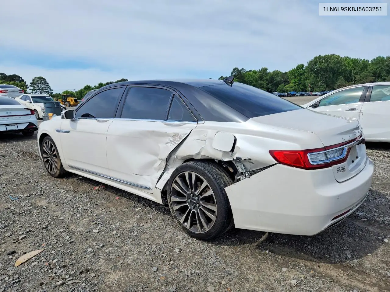 2018 Lincoln Continental Select VIN: 1LN6L9SK8J5603251 Lot: 53061586
