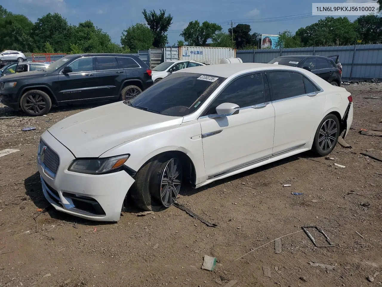 2018 Lincoln Continental Premiere VIN: 1LN6L9PKXJ5610002 Lot: 61068726