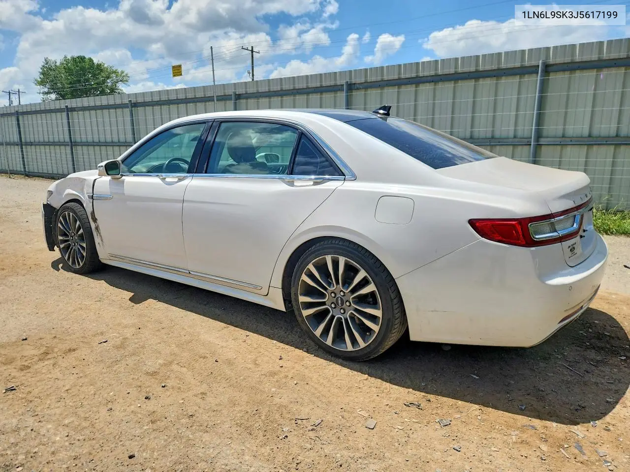2018 Lincoln Continental Select VIN: 1LN6L9SK3J5617199 Lot: 85770245
