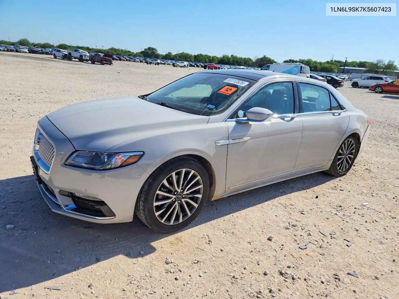 2019 Lincoln Continental Select VIN: 1LN6L9SK7K5607423 Lot: 53112526