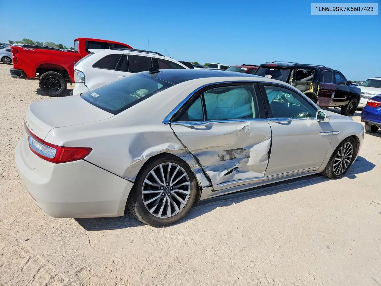 2019 Lincoln Continental Select VIN: 1LN6L9SK7K5607423 Lot: 53112526