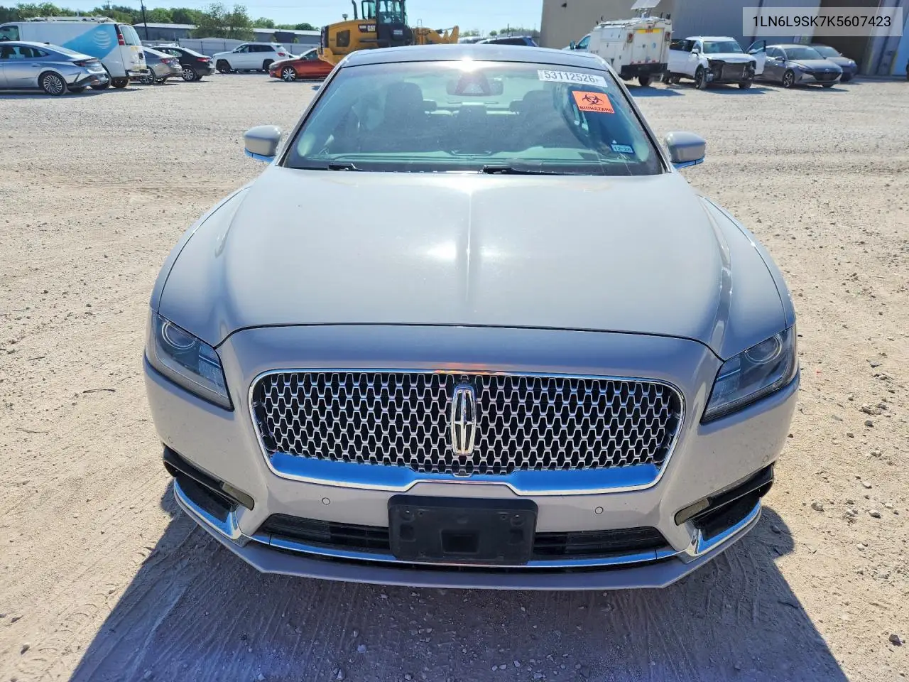2019 Lincoln Continental Select VIN: 1LN6L9SK7K5607423 Lot: 53112526