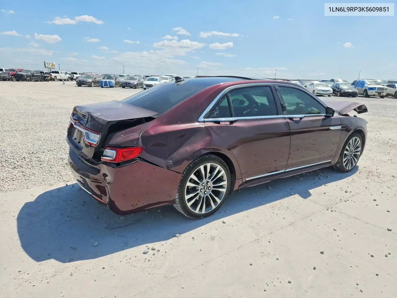 2019 Lincoln Continental Reserve VIN: 1LN6L9RP3K5609851 Lot: 60243826