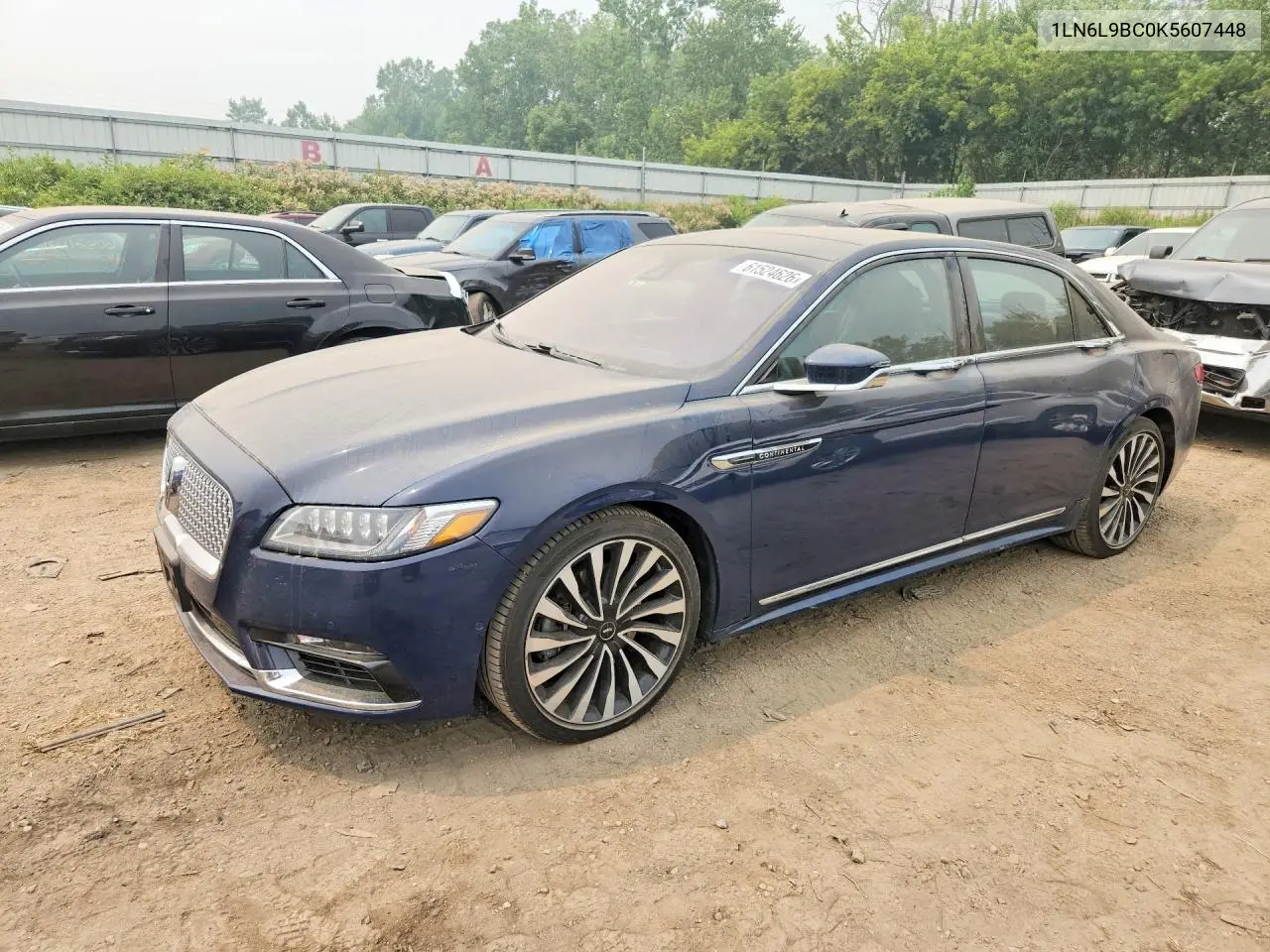 2019 Lincoln Continental Black Label VIN: 1LN6L9BC0K5607448 Lot: 61524626