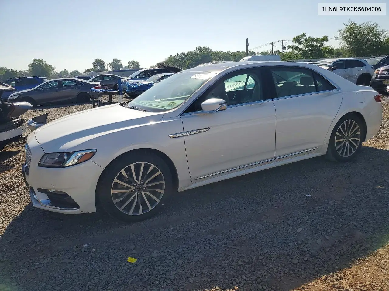 2019 Lincoln Continental Select VIN: 1LN6L9TK0K5604006 Lot: 95586835