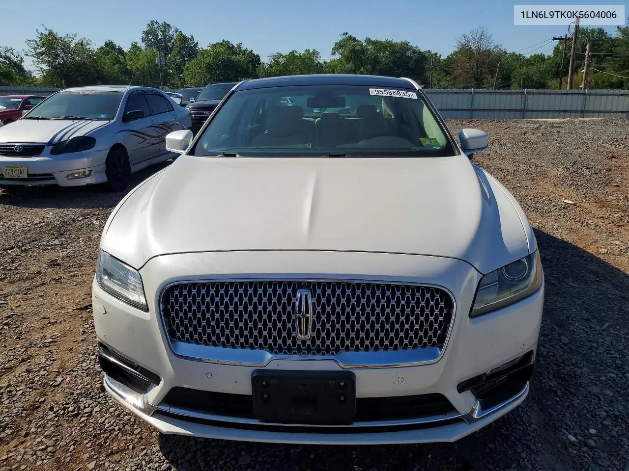 2019 Lincoln Continental Select VIN: 1LN6L9TK0K5604006 Lot: 95586835