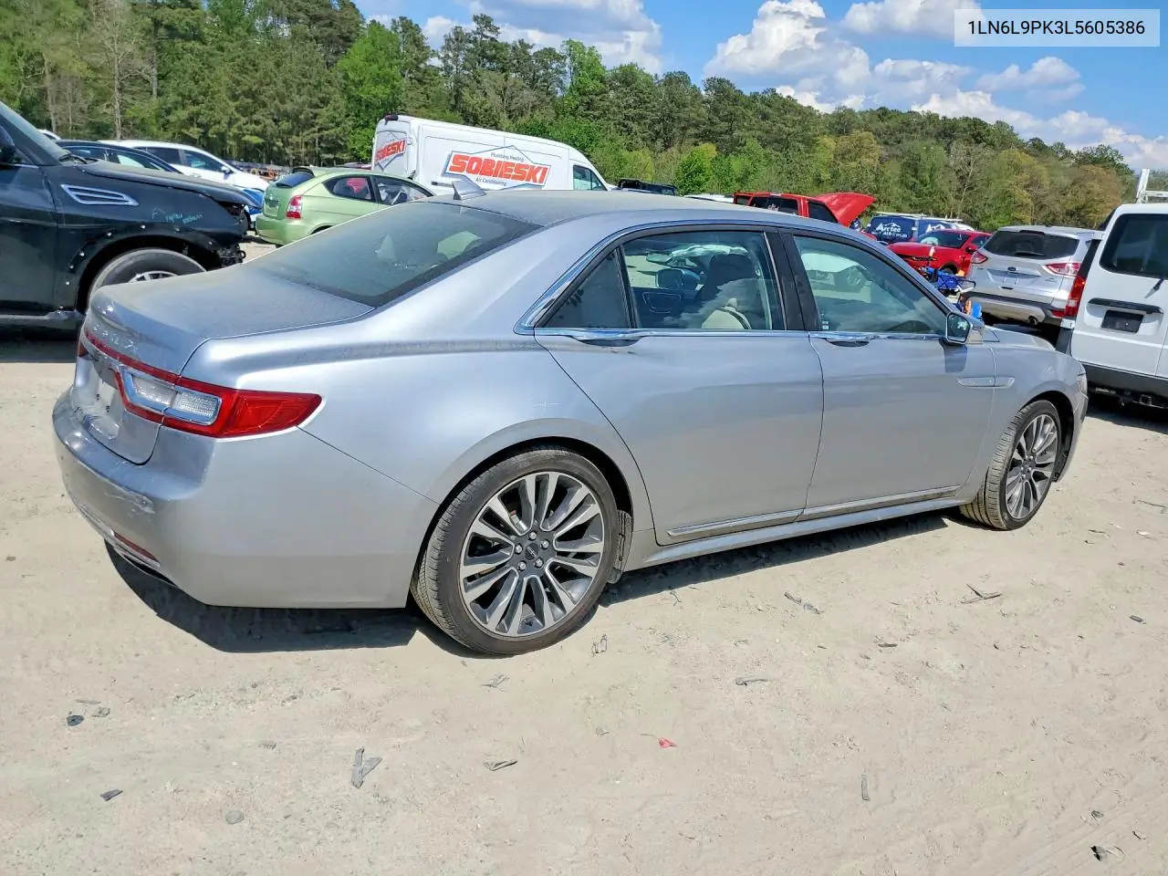 2020 Lincoln Continental VIN: 1LN6L9PK3L5605386 Lot: 49843466