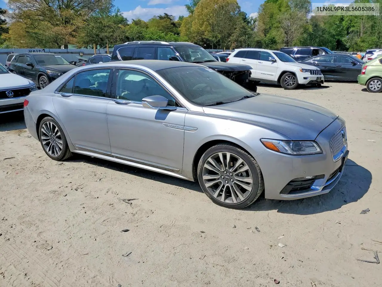 2020 Lincoln Continental VIN: 1LN6L9PK3L5605386 Lot: 49843466