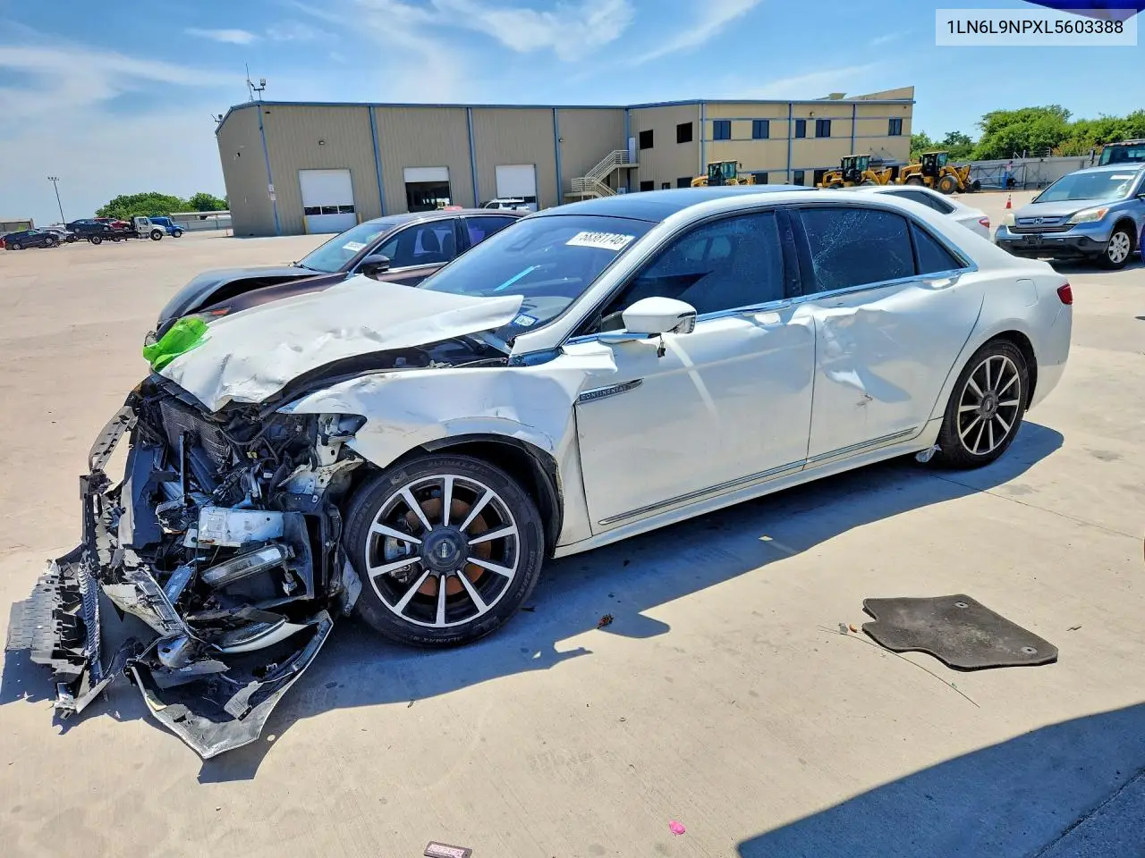 2020 Lincoln Continental Reserve VIN: 1LN6L9NPXL5603388 Lot: 58381746