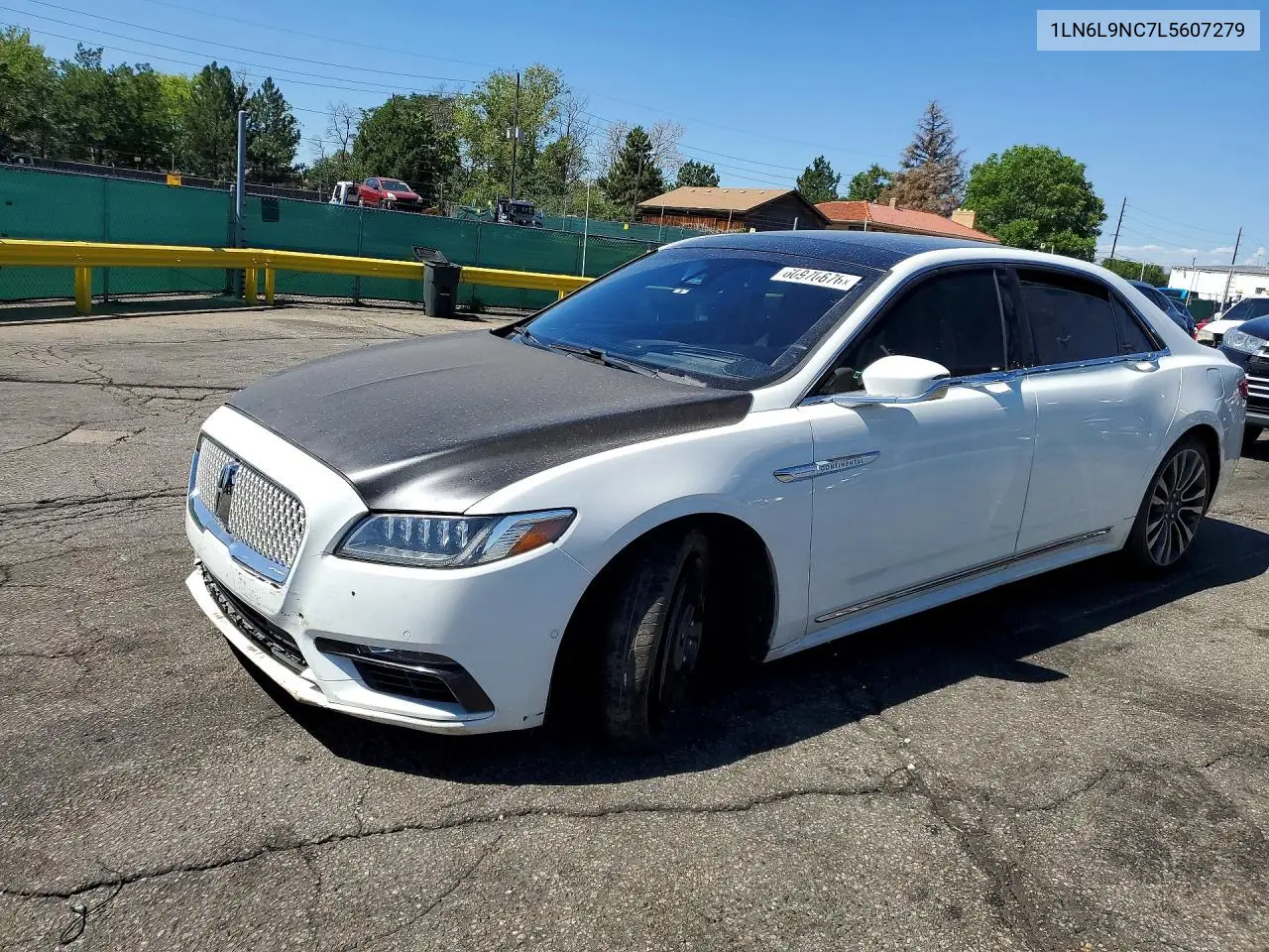 2020 Lincoln Continental Reserve VIN: 1LN6L9NC7L5607279 Lot: 60970676