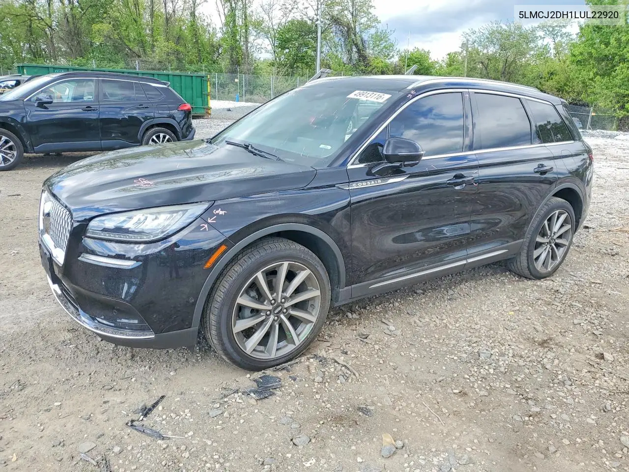 2020 Lincoln Corsair Reserve VIN: 5LMCJ2DH1LUL22920 Lot: 49913116