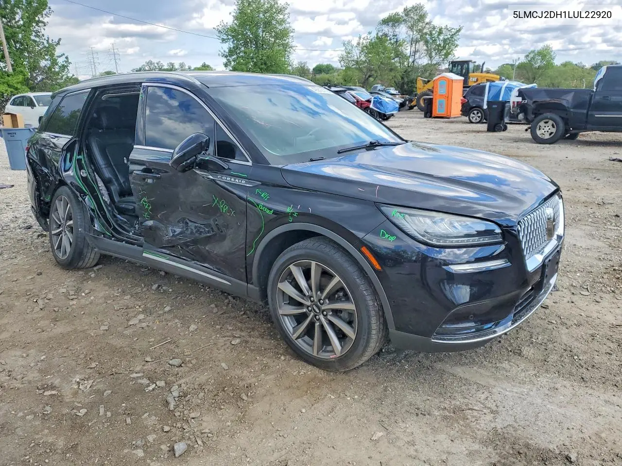 2020 Lincoln Corsair Reserve VIN: 5LMCJ2DH1LUL22920 Lot: 49913116