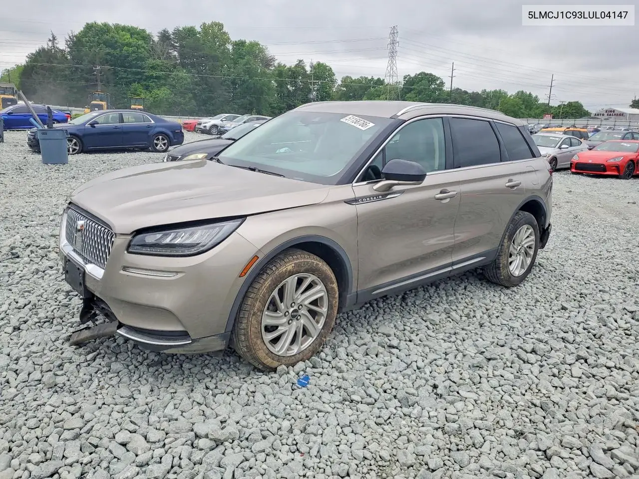 2020 Lincoln Corsair VIN: 5LMCJ1C93LUL04147 Lot: 51158786