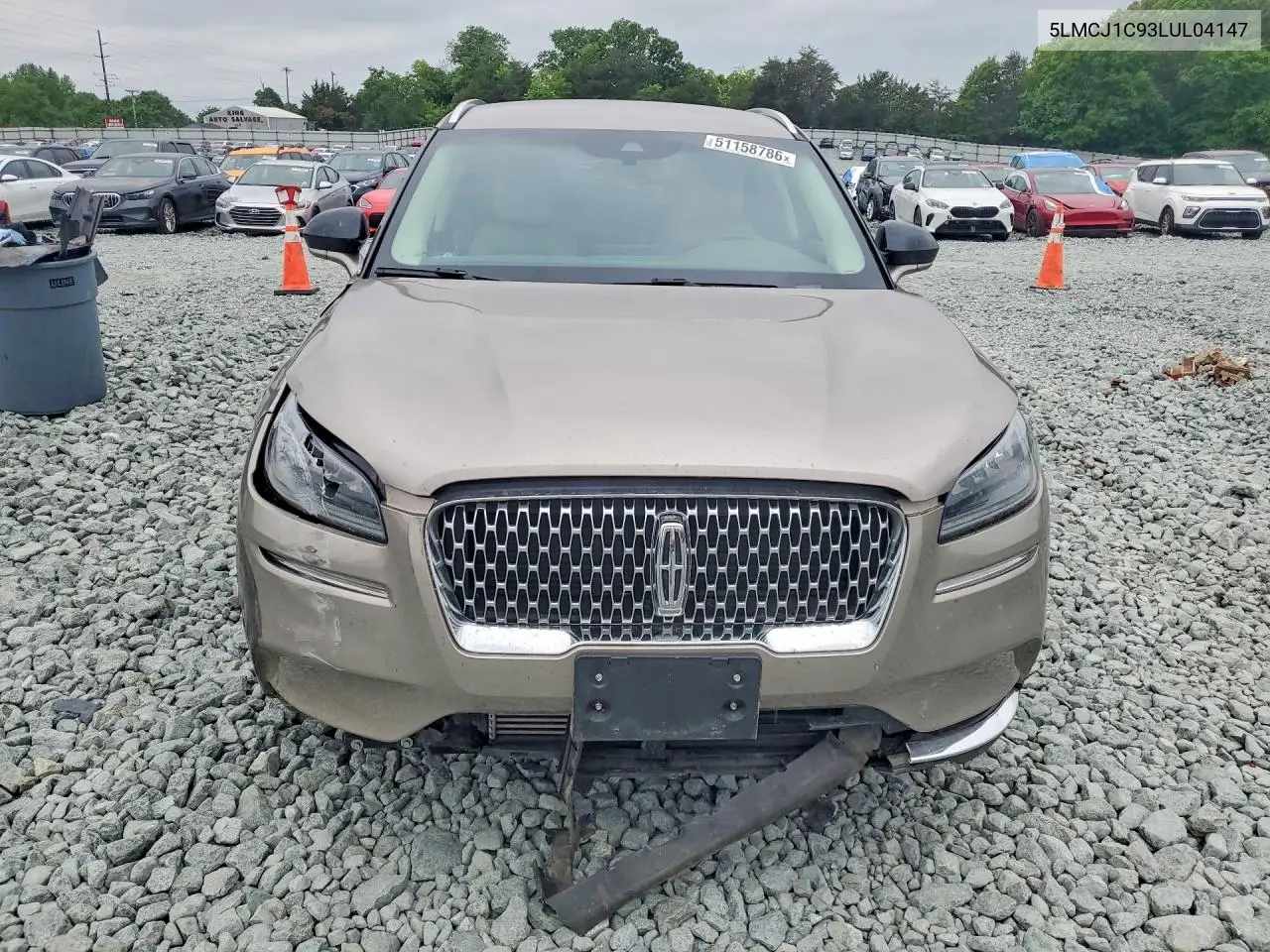 2020 Lincoln Corsair VIN: 5LMCJ1C93LUL04147 Lot: 51158786