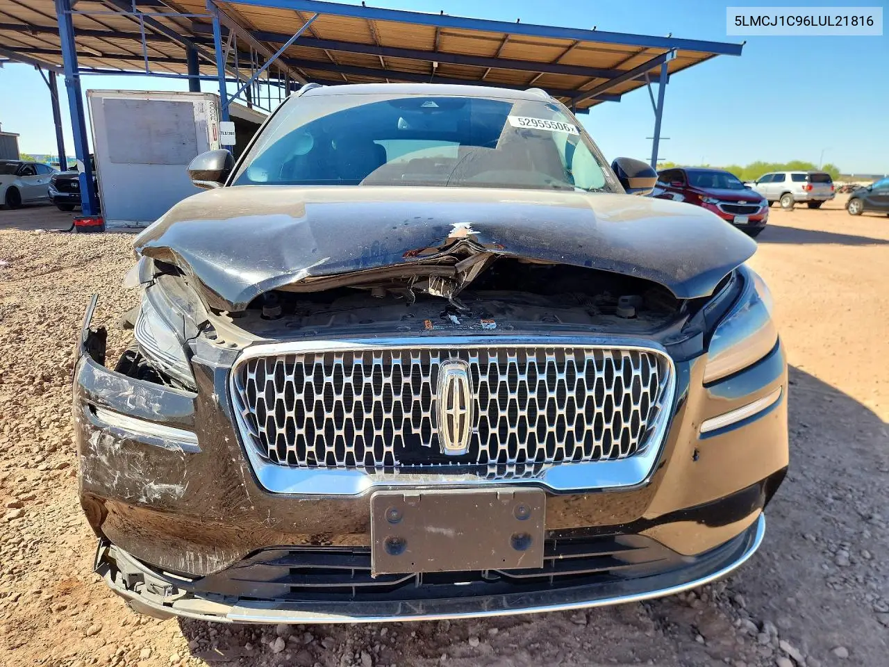 2020 Lincoln Corsair VIN: 5LMCJ1C96LUL21816 Lot: 52955506