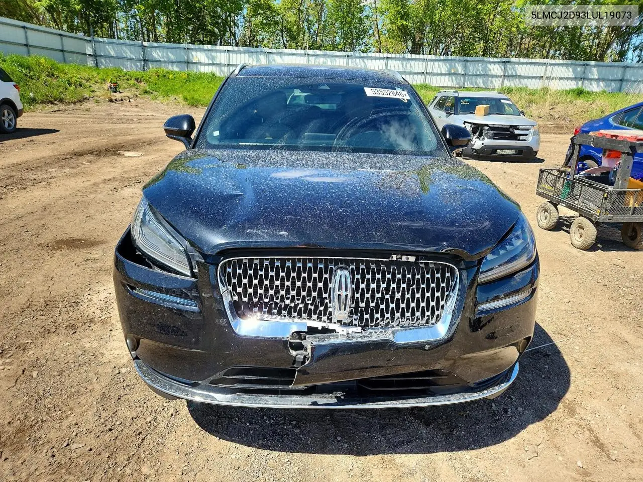 2020 Lincoln Corsair Reserve VIN: 5LMCJ2D93LUL19073 Lot: 53552846